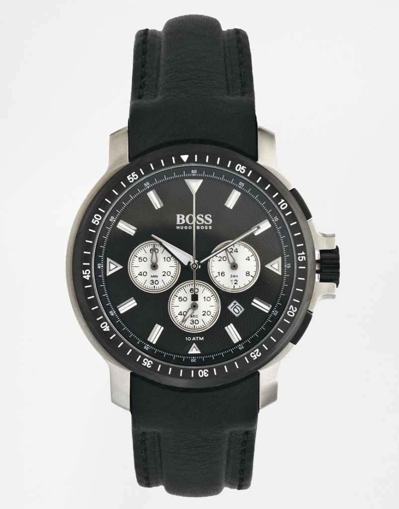 Hugo Boss Black Leather Strap Watch 1512105 - Substance Abuse ...