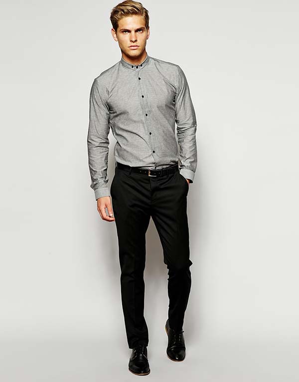 HUGO by Hugo Boss Shirt with Small Button Down Collar - Substance Abuse ...